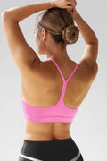 Aoysky Womens Pink Y Back Sports Bra