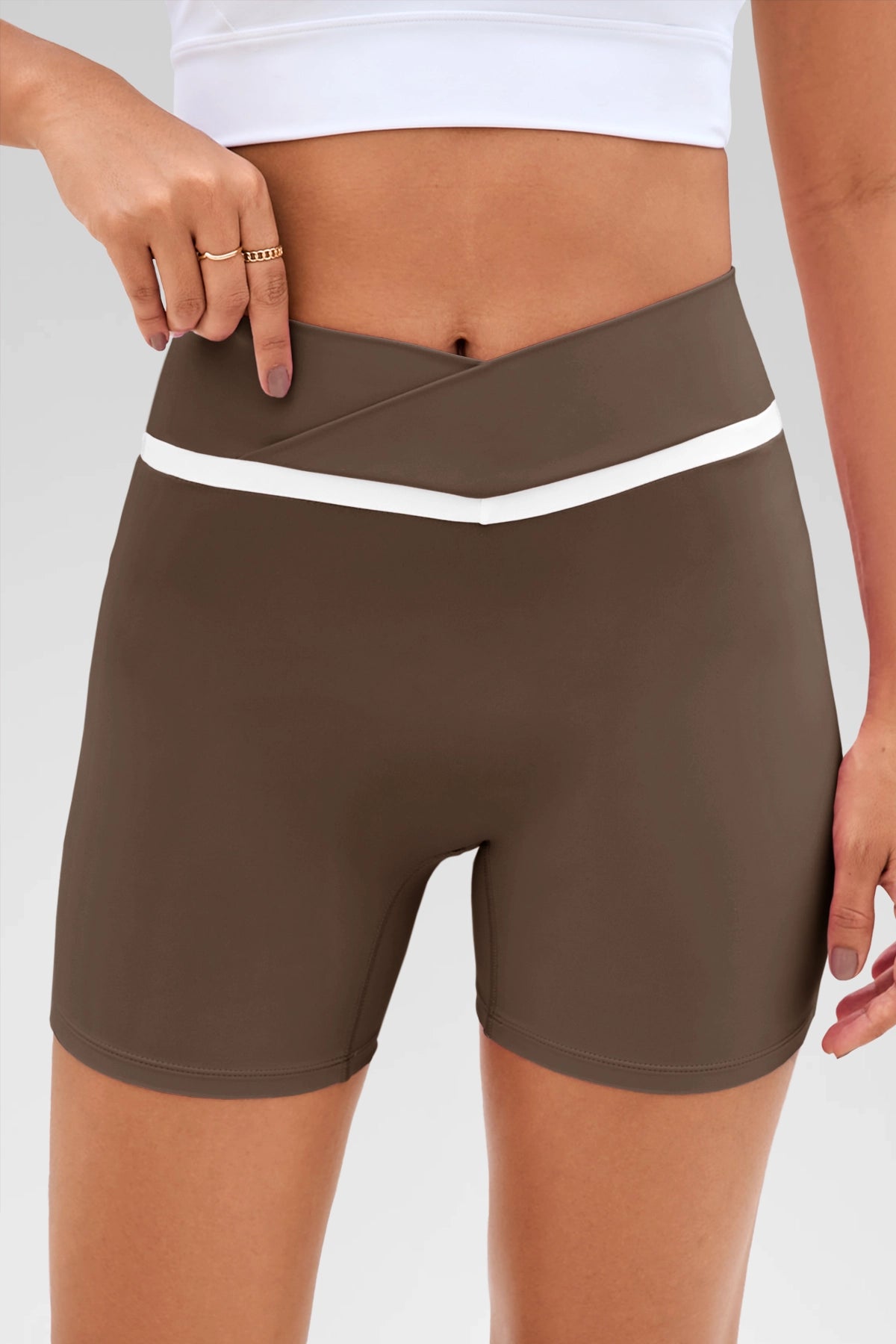 Aoysky Womens Crossover Biker Shorts
