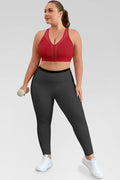 Aoysky Womens Red Plus Size Sports Bra