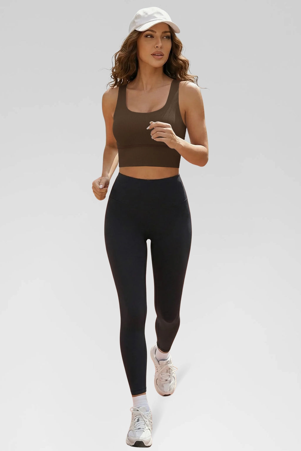 Aoysky Womens Coffee Ribbed Racerback Tank