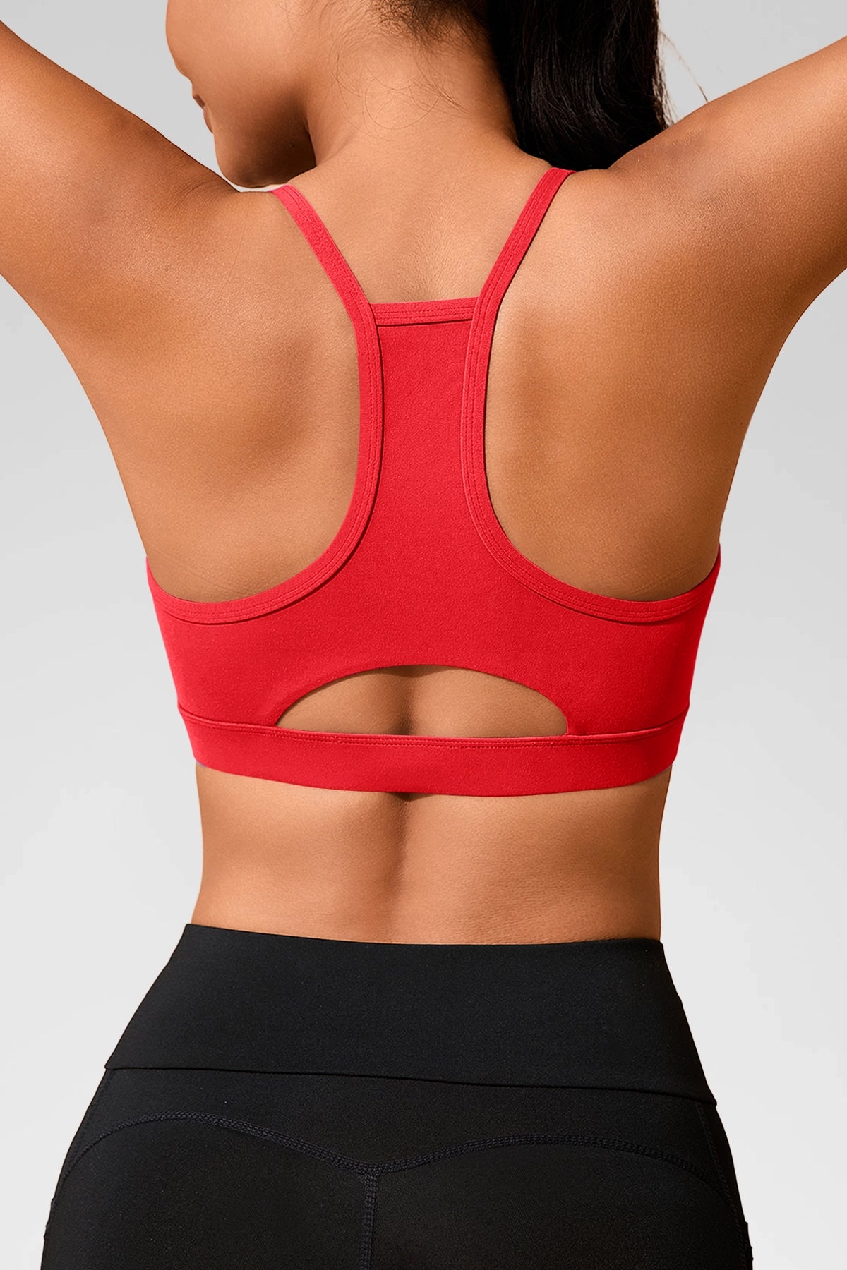 Aoysky Womens Red Racerback Sports Bra