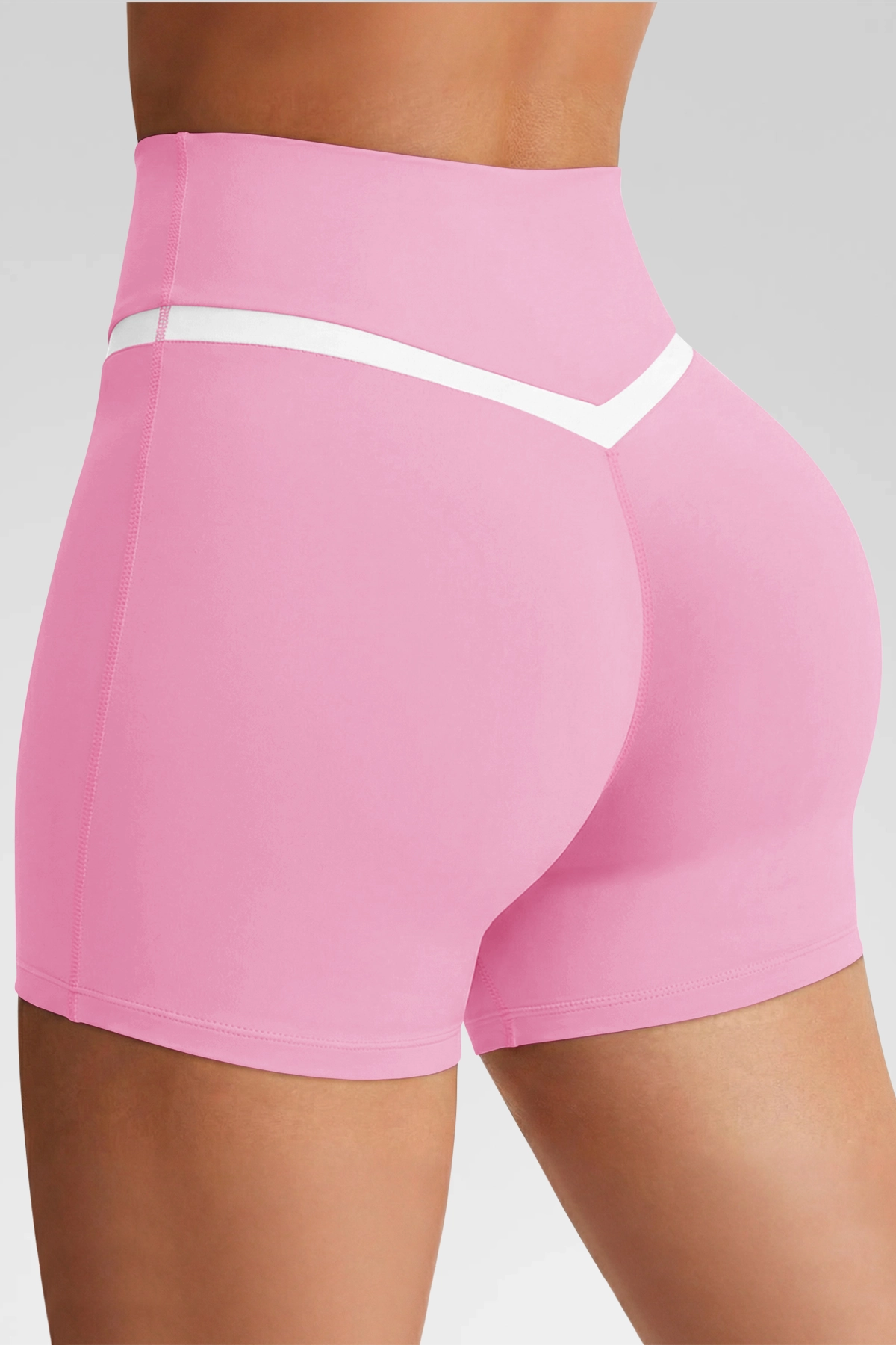 Aoysky Womens Pink Crossover Biker Shorts