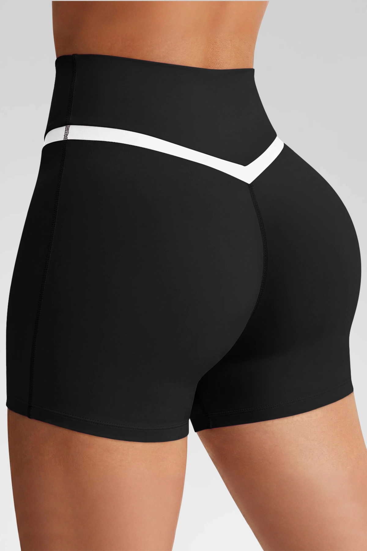 Aoysky Womens Black Crossover Biker Shorts