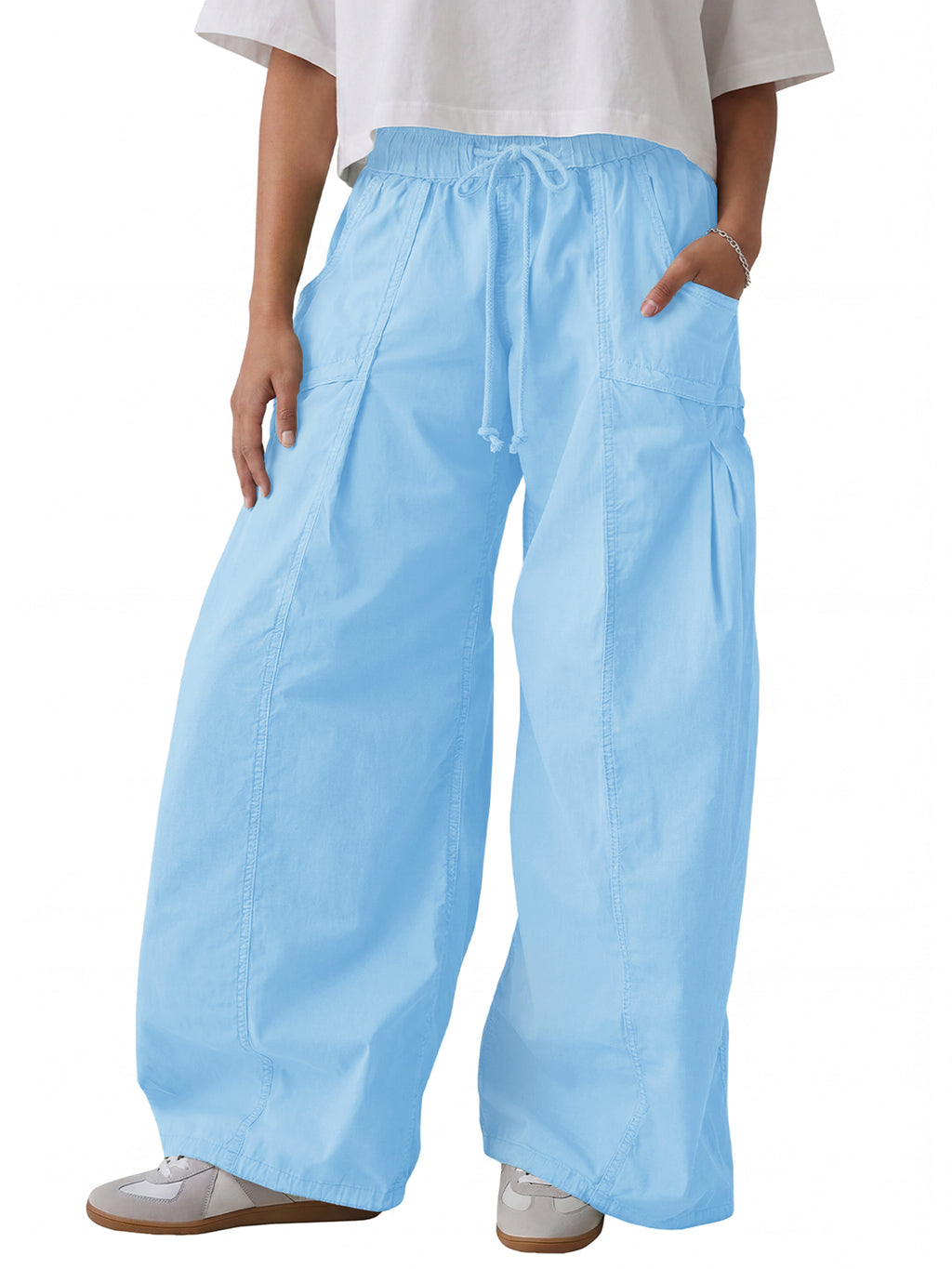 Aoysky Womens Blue Cargo Pants