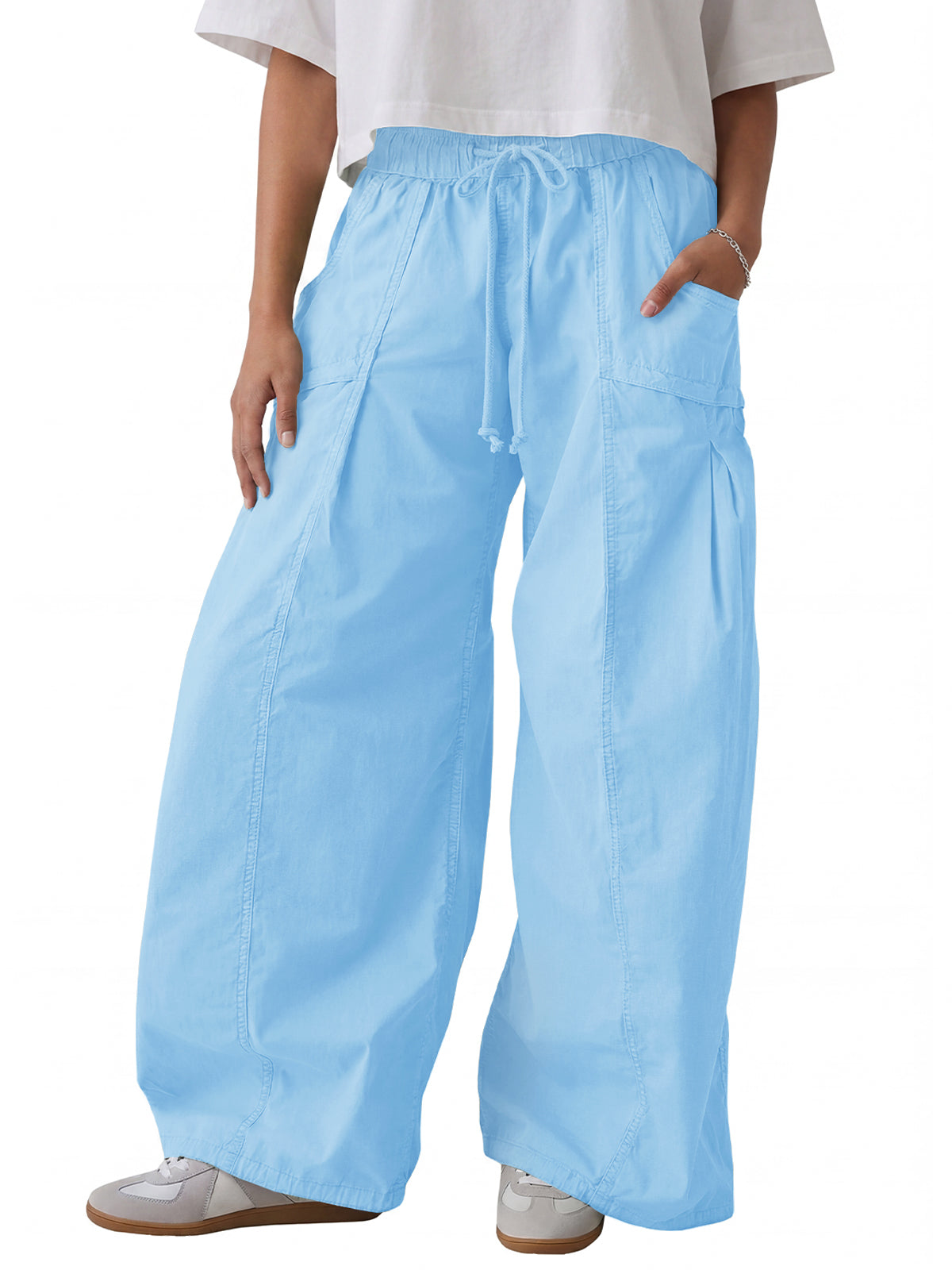 Aoysky Womens Blue Cargo Pants