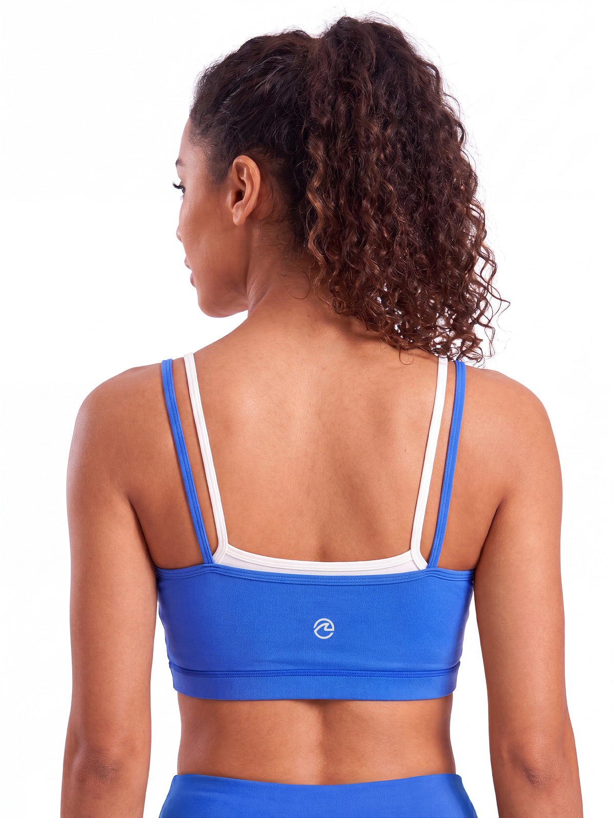 Aoysky Womens Blue Strappy Sports Bra