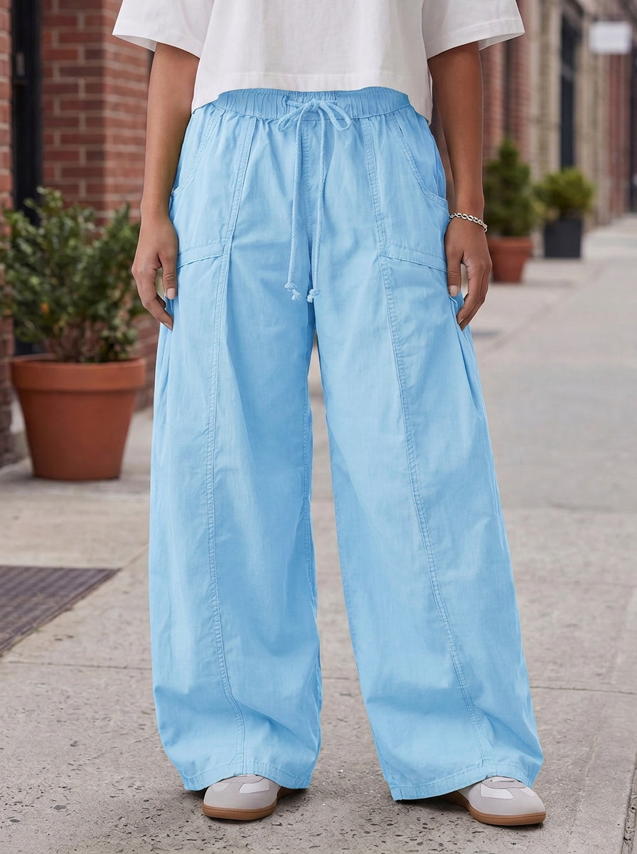 Aoysky Womens Blue Cargo Pants
