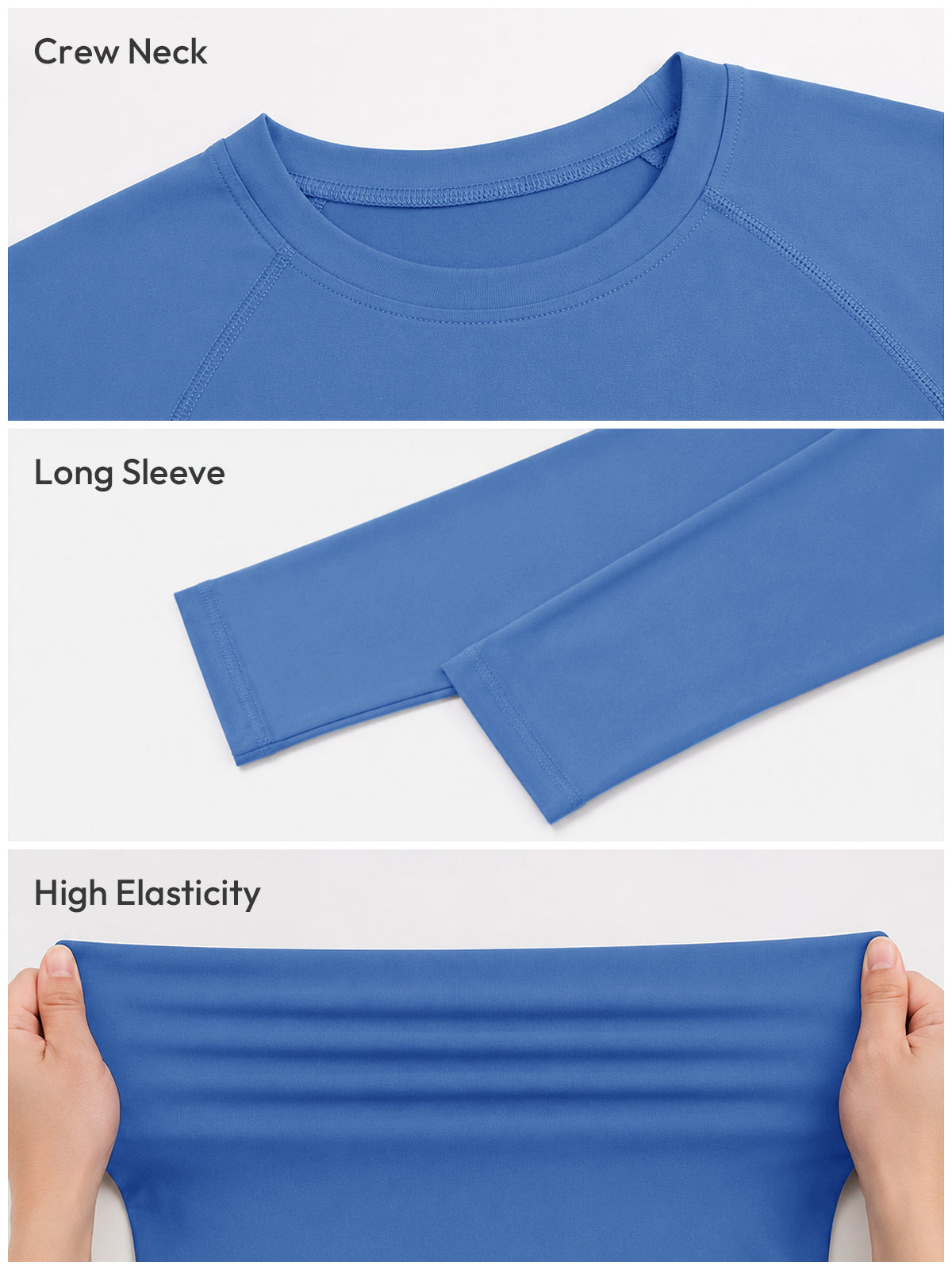 Aoysky Mens Blue UV Athletic Shirt