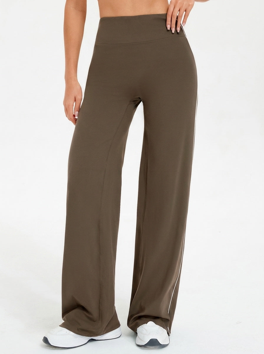 Aoysky Womens Brown Wide Leg Yoga Pants