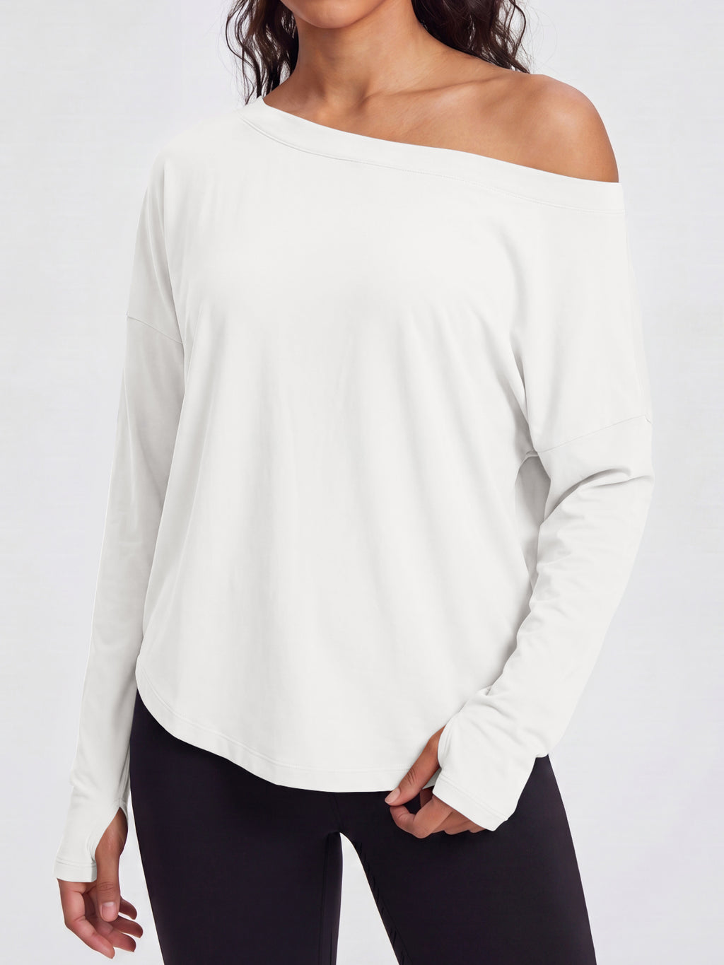 Aoysky Womens White Off Shoulder Top