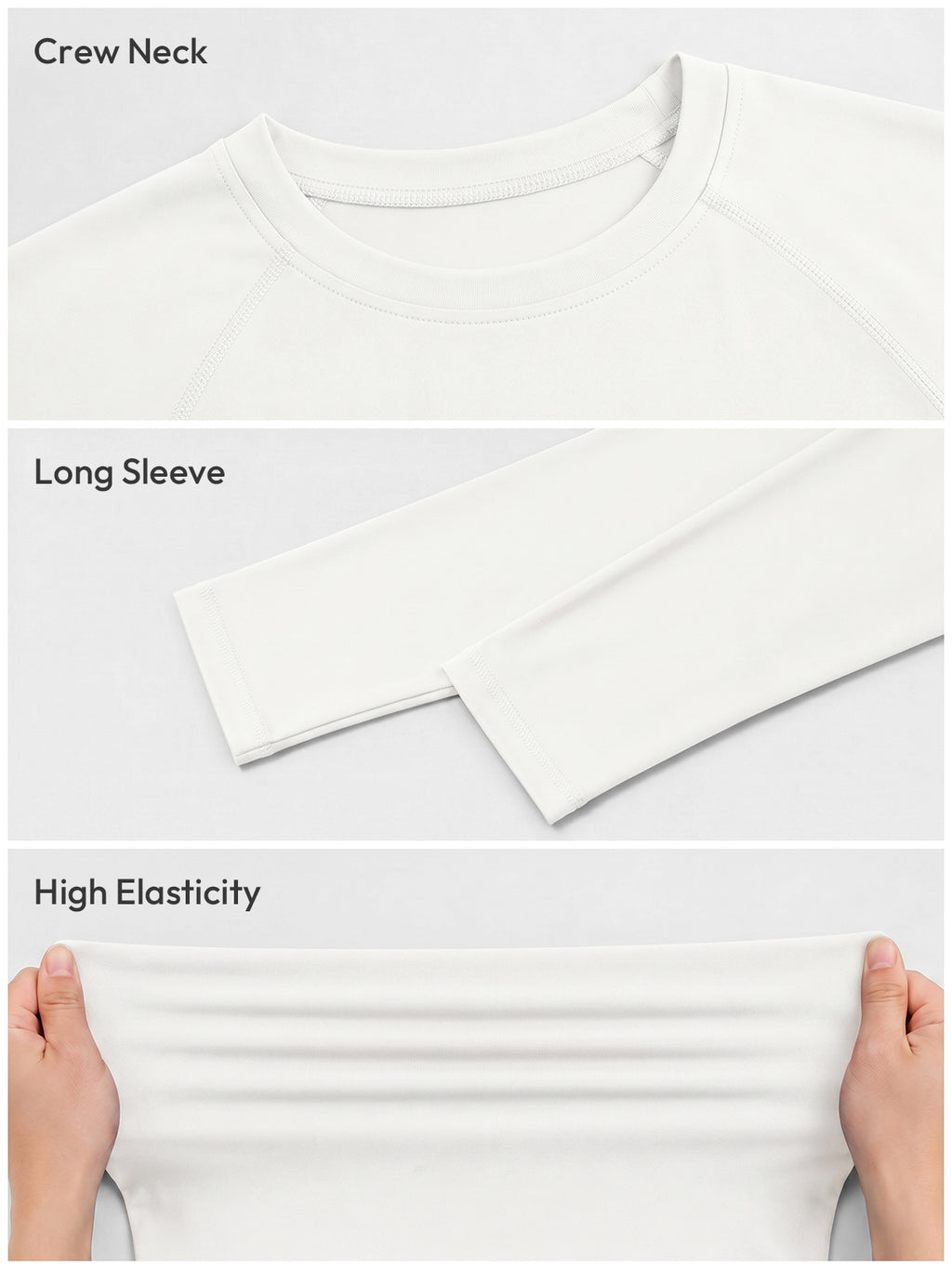 Aoysky Mens White UV Athletic Shirt