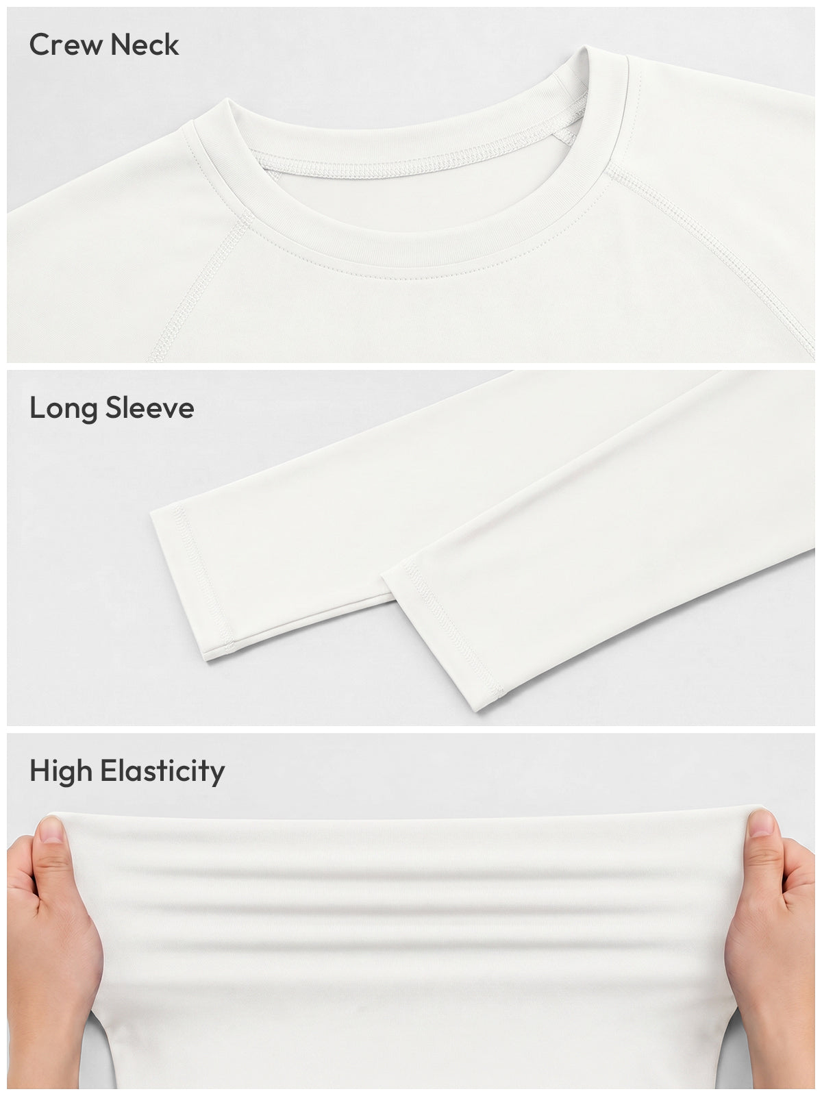 Aoysky Mens White UV Athletic Shirt