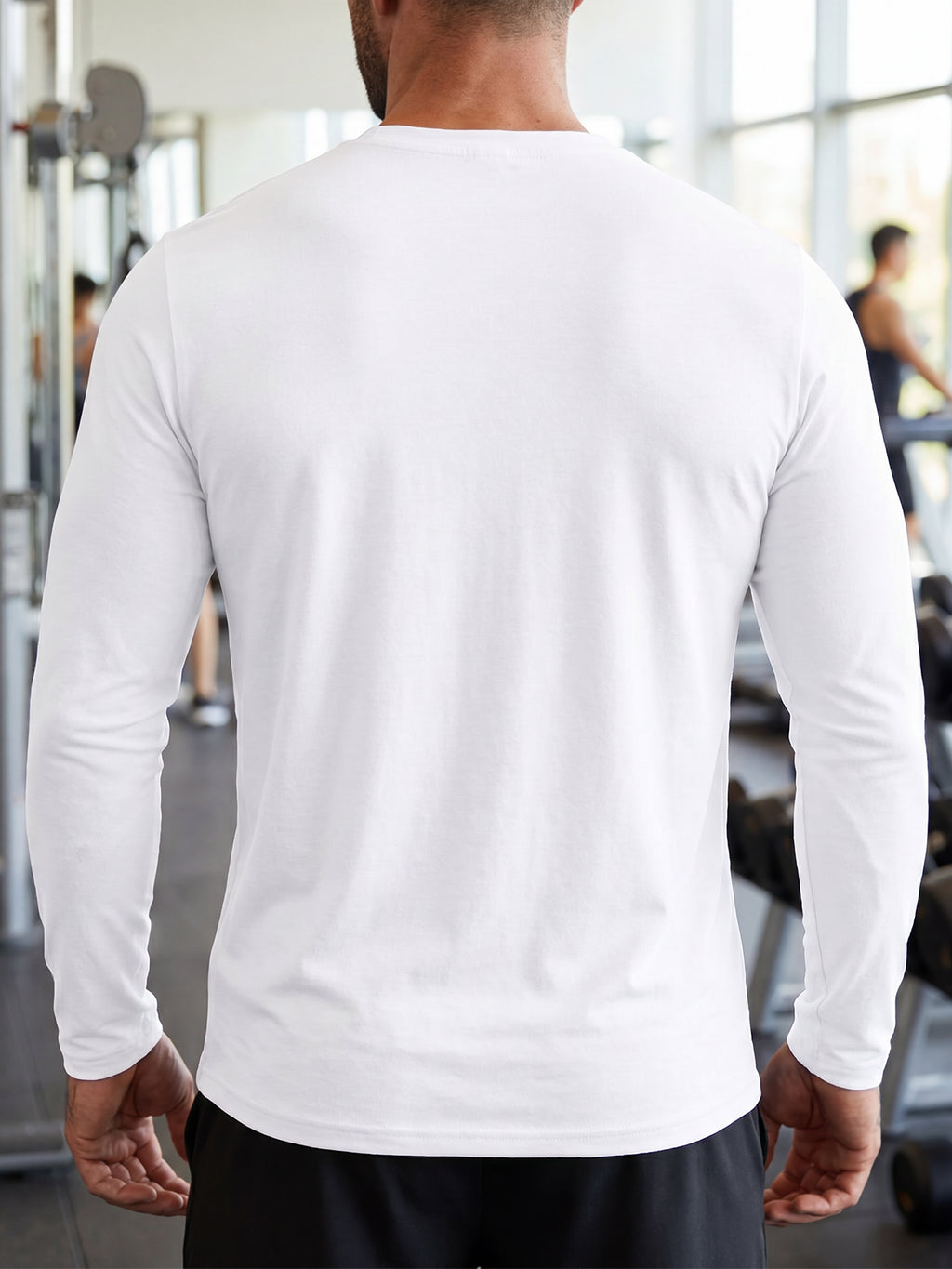 Aoysky Mens White Workout Shirt