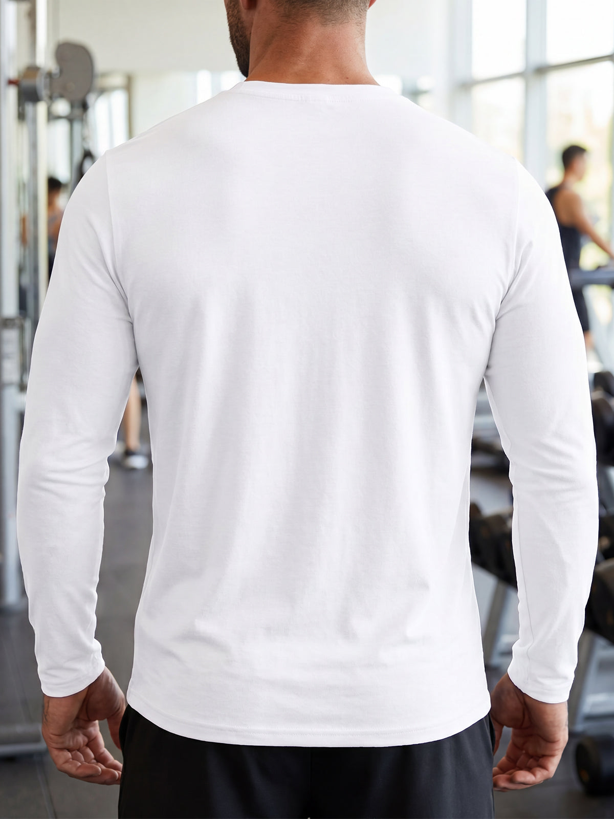 Aoysky Mens White Workout Shirt