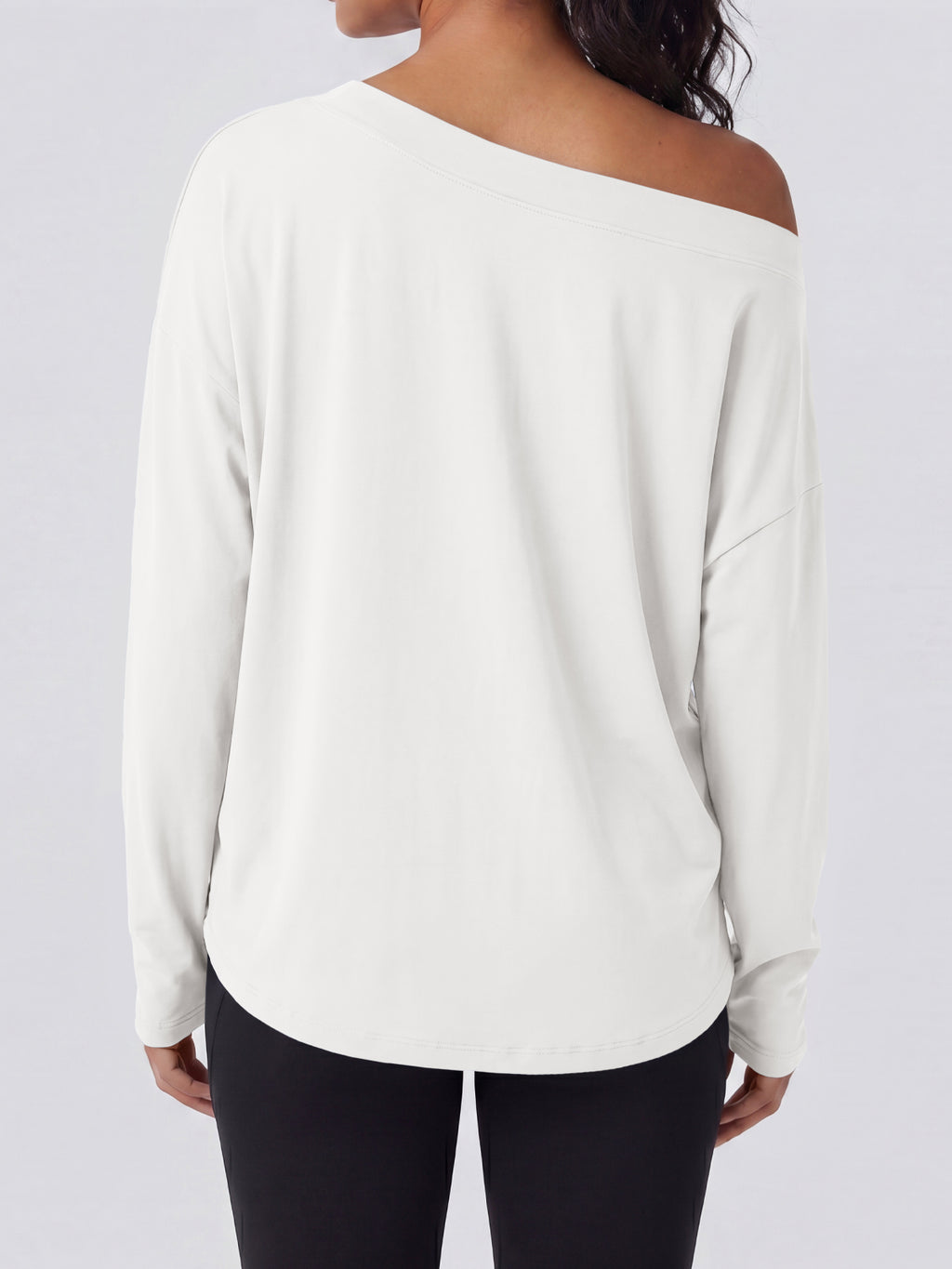 Aoysky Womens White Off Shoulder Top