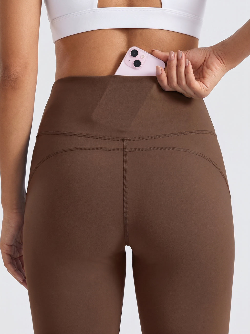 Aoysky Womens Brown Flare Yoga Pants