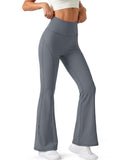 Aoysky Womens Grey Flare Yoga Pants