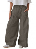 Aoysky Womens Dark Grey Cargo Pants