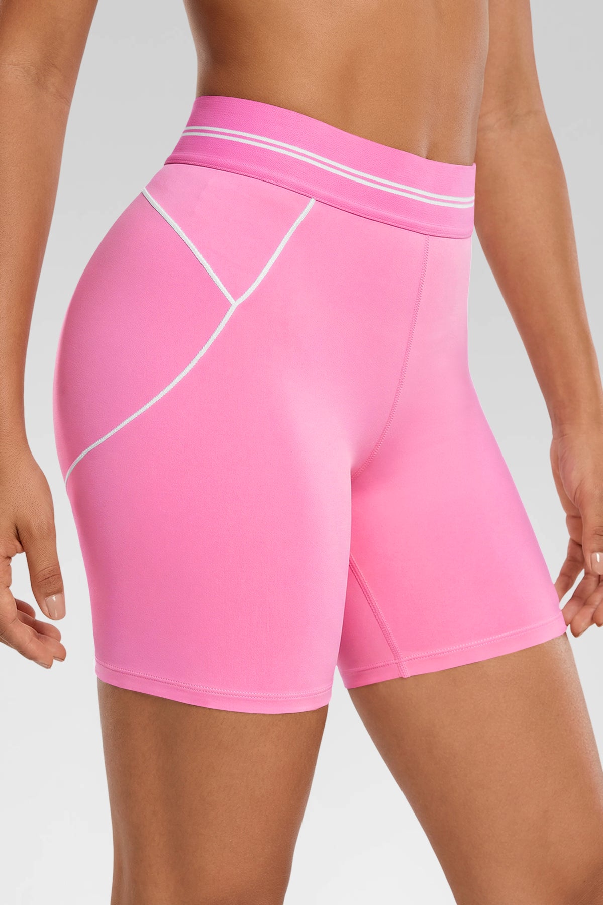 Aoysky Womens Pink Buttery Soft Biker Shorts