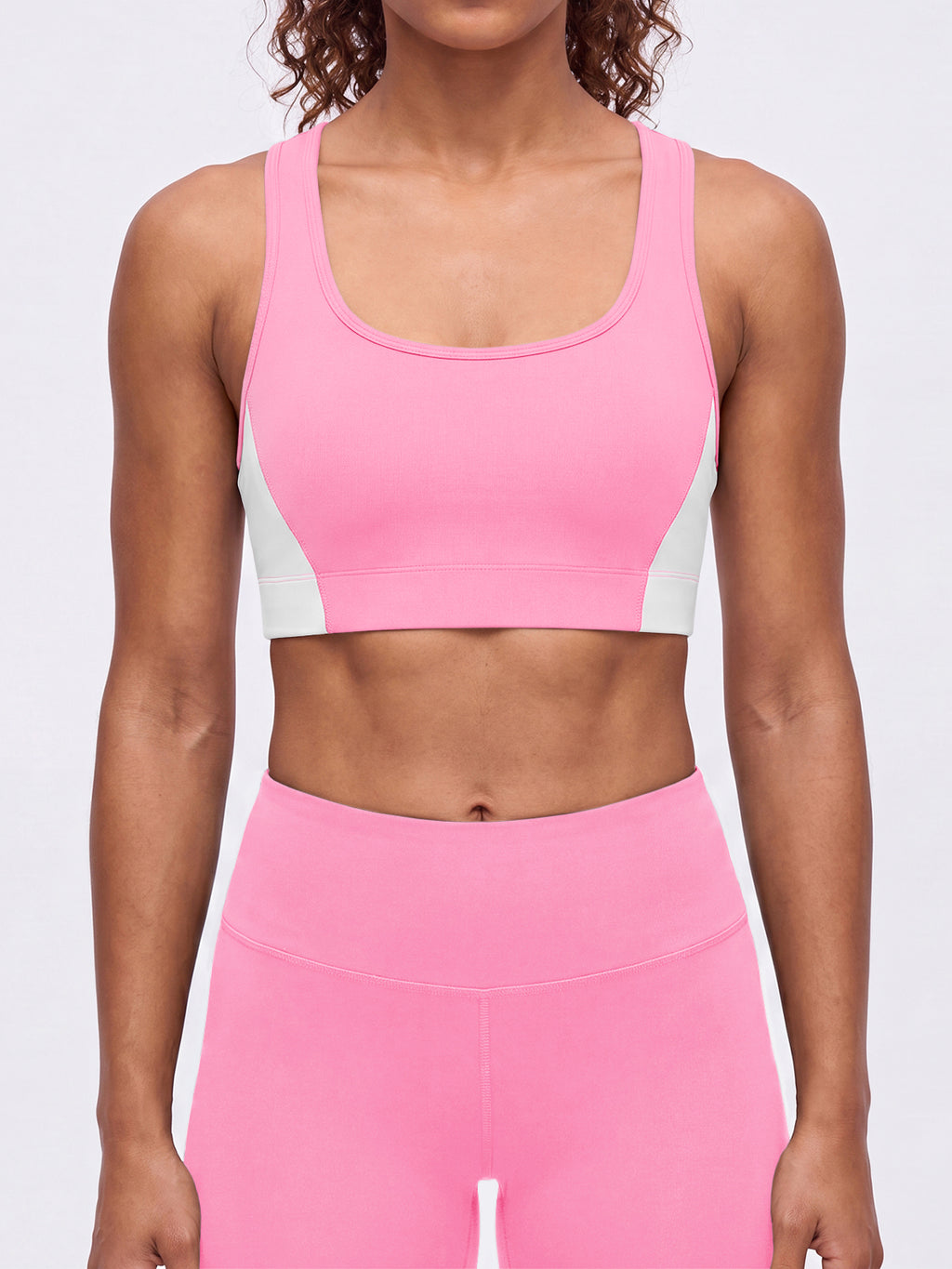 Aoysky Womens Pink Racerback Sports Bra