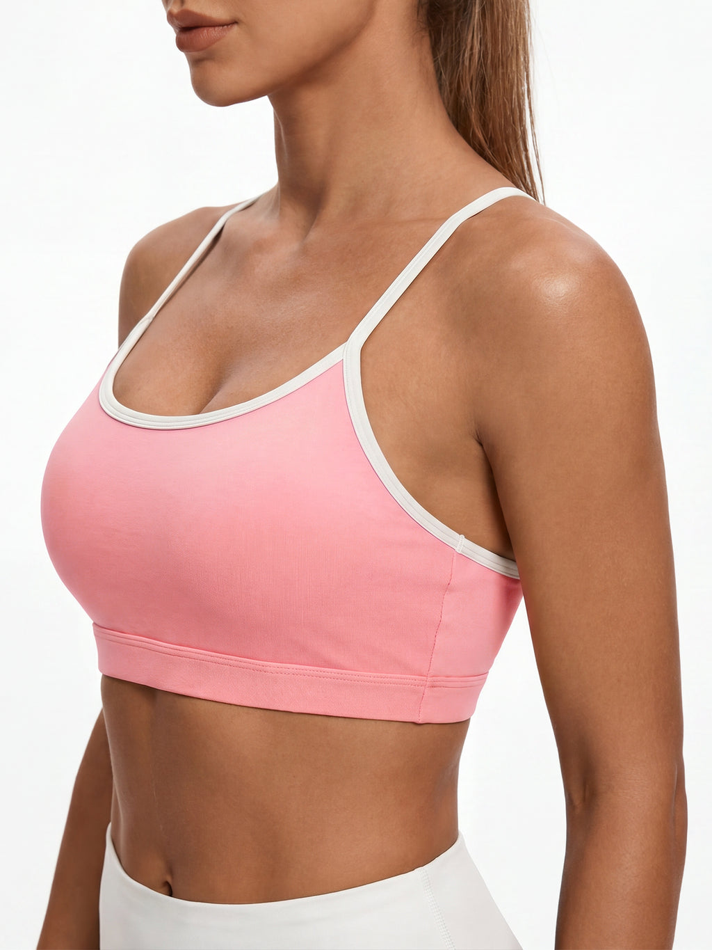 Aoysky Womens Pink Racerback Sports Bra