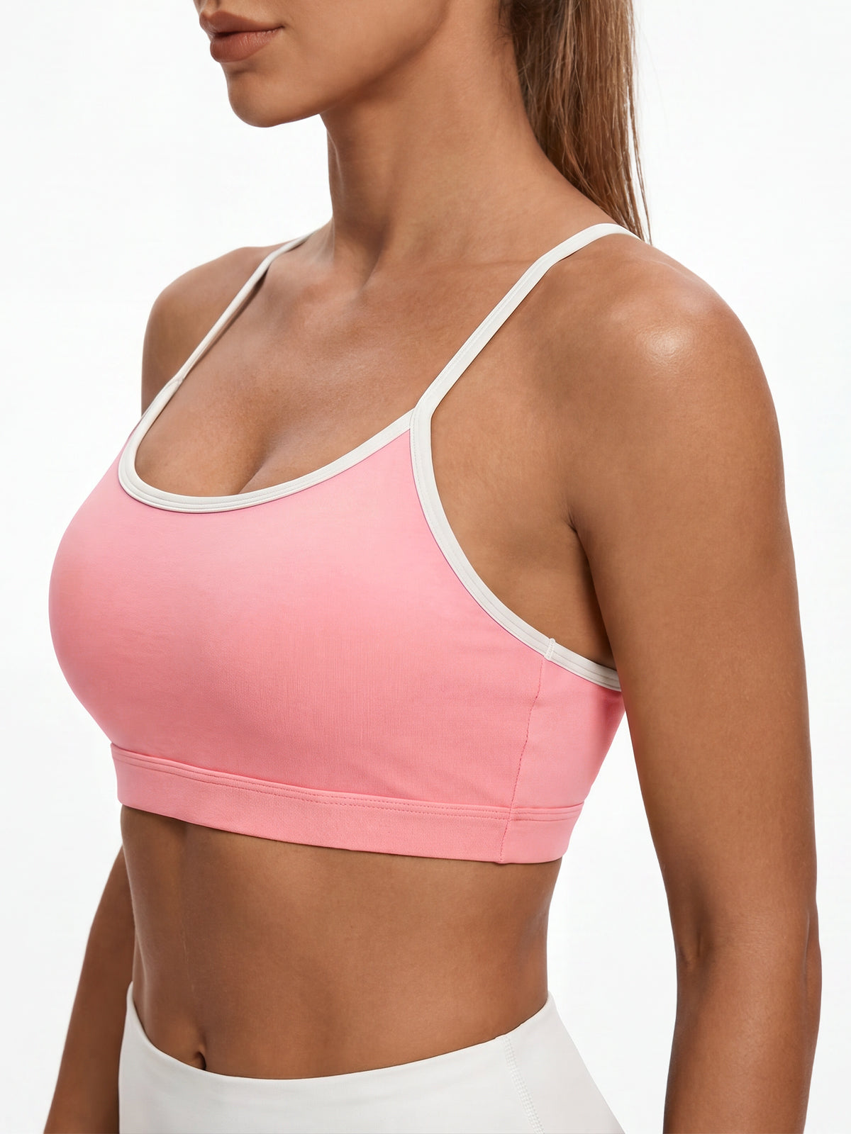 Aoysky Womens Pink Racerback Sports Bra