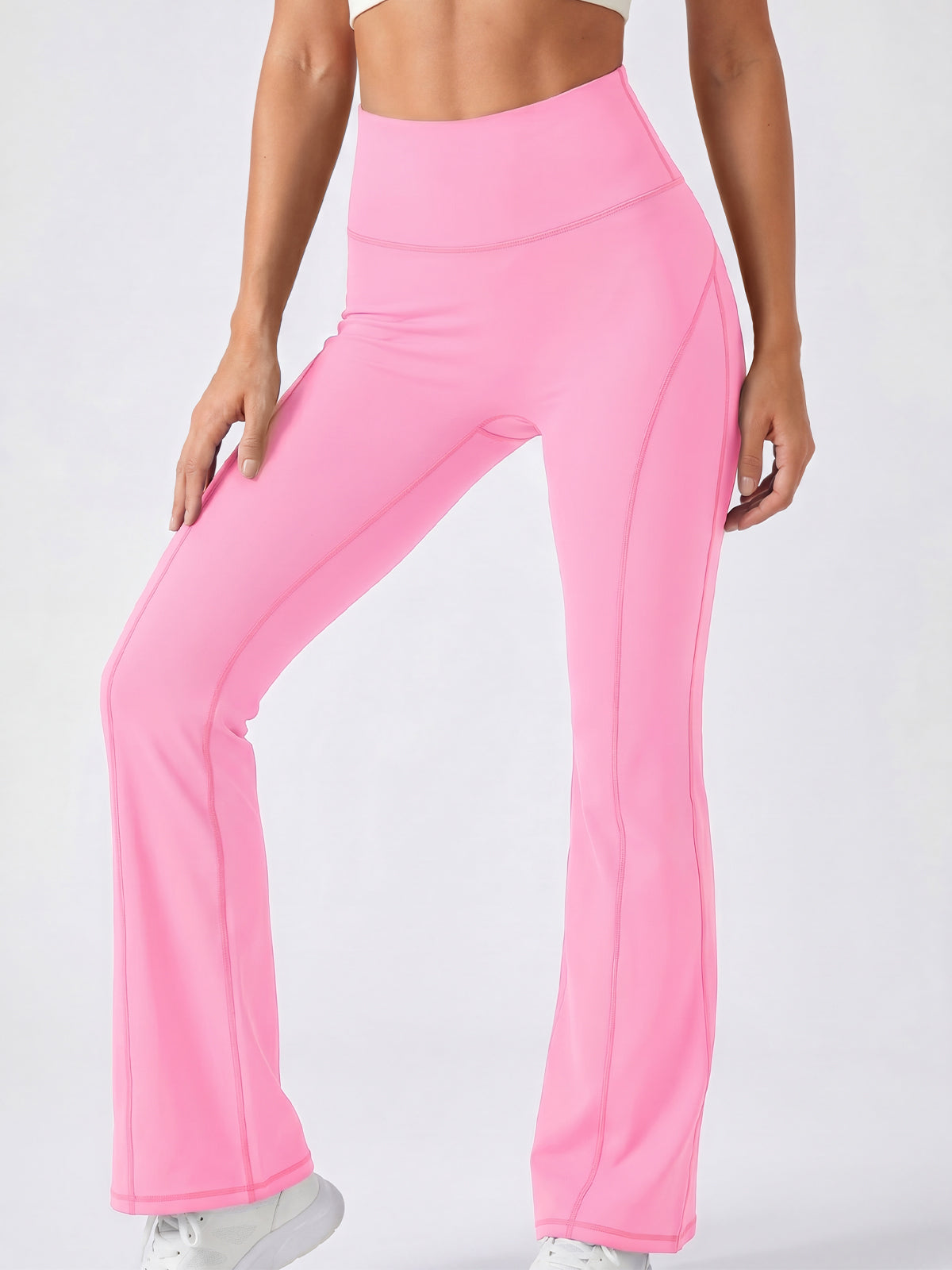 Aoysky Womens Pink Flare Yoga Pants