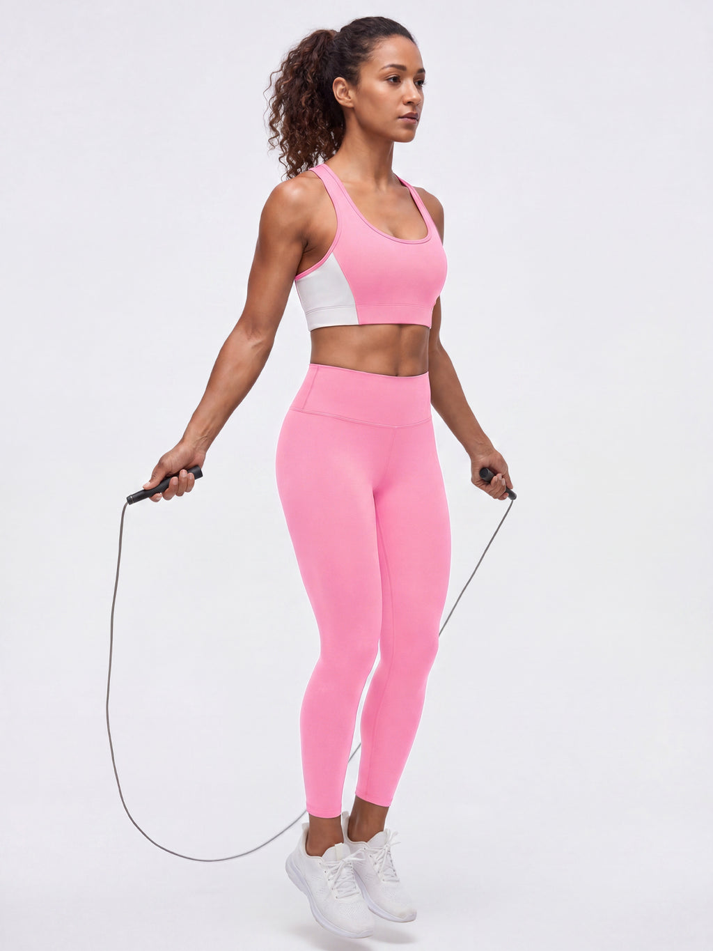 Aoysky Womens Pink Racerback Sports Bra