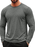 Aoysky Mens Dark Grey Workout Shirt