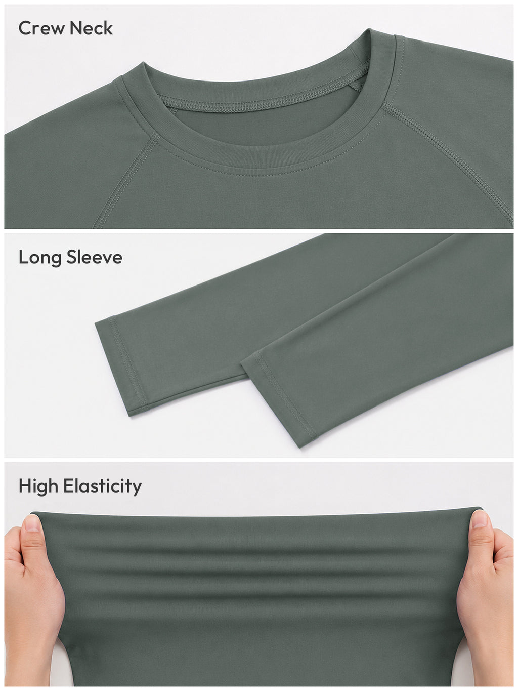 Aoysky Mens Grey UV Athletic Shirt