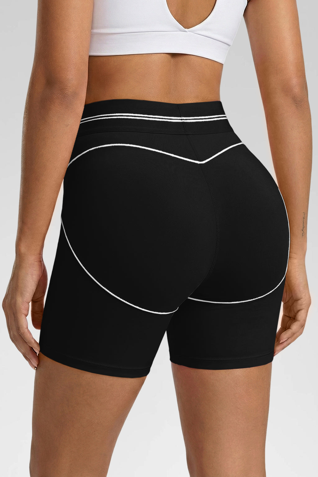 Aoysky Womens Black Buttery Soft Biker Shorts