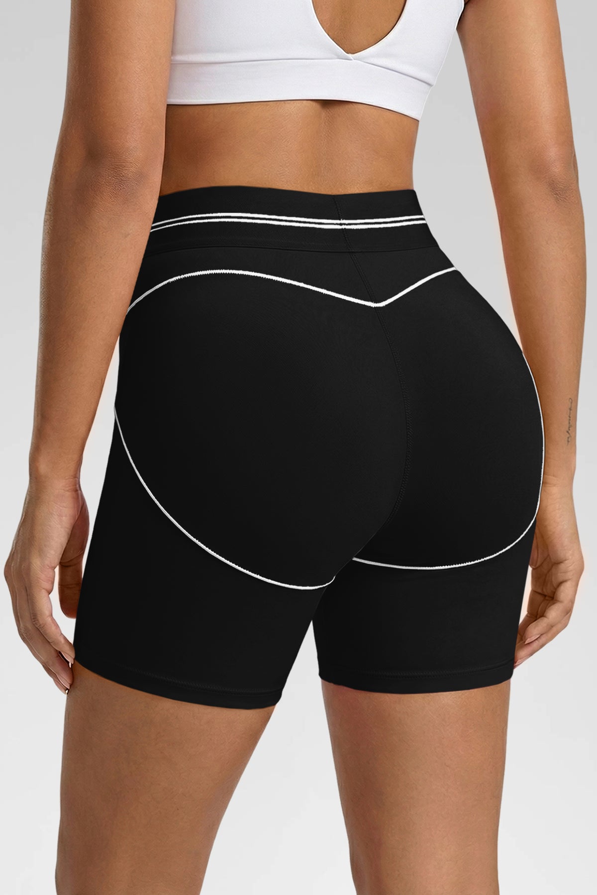 Aoysky Womens Black Buttery Soft Biker Shorts