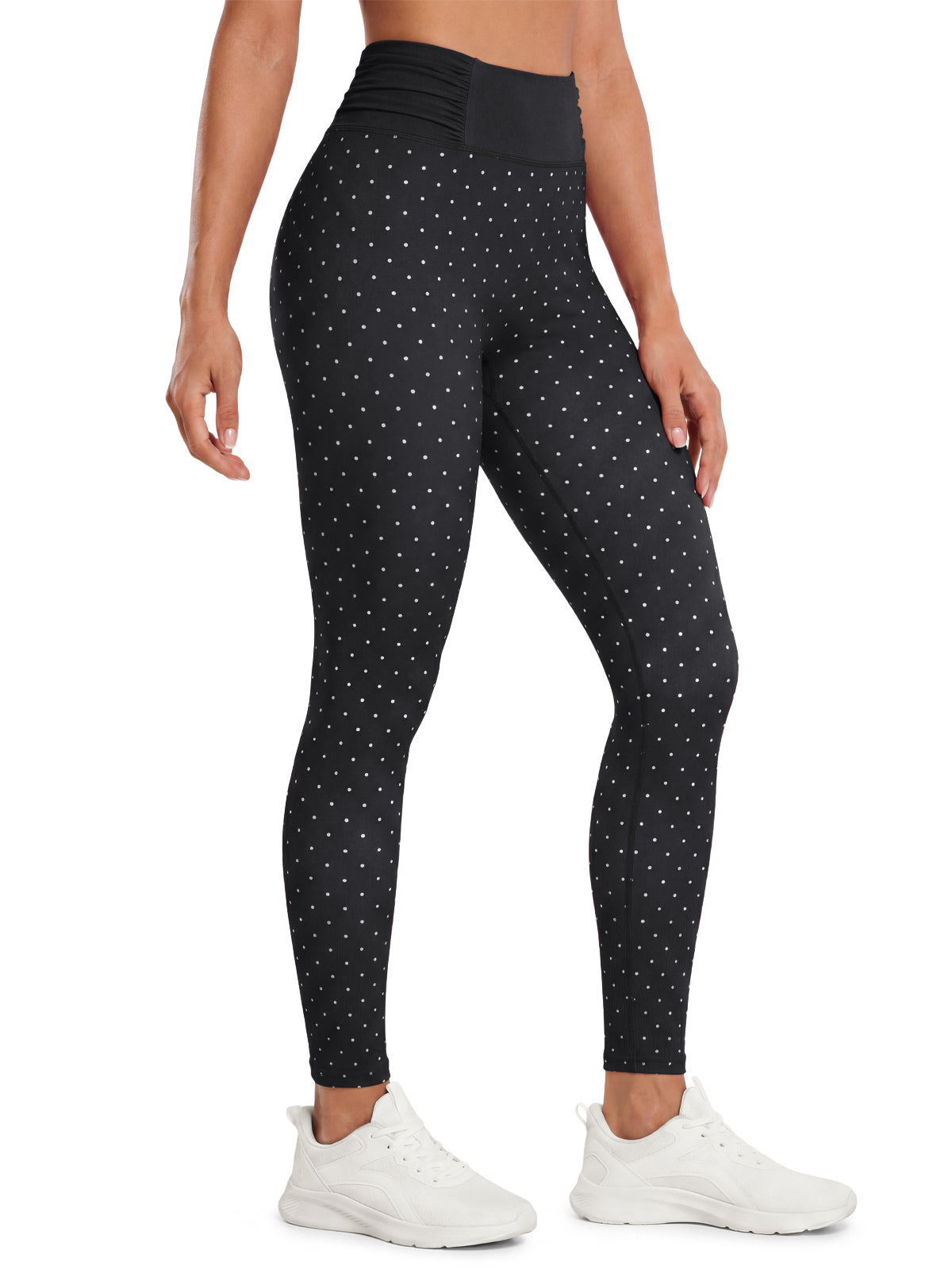 Aoysky Womens Black Ruched Yoga Leggings
