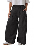 Aoysky Womens Black Cargo Pants