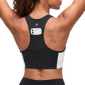Aoysky Womens Black Racerback Sports Bra
