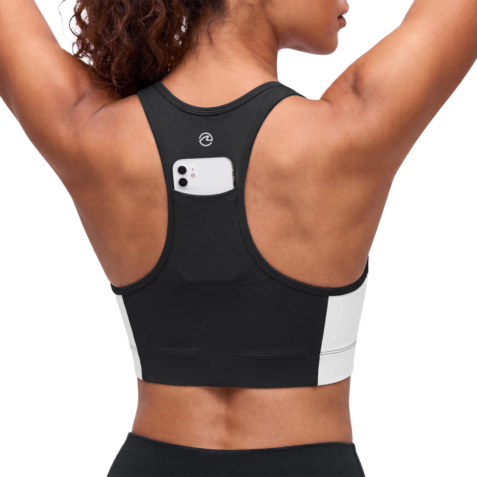 Aoysky Womens Black Racerback Sports Bra