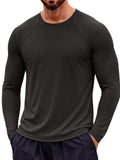 Aoysky Mens Black UV Athletic Shirt
