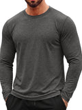 Aoysky Mens Black Workout Shirt