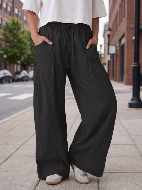 Aoysky Womens Black Cargo Pants