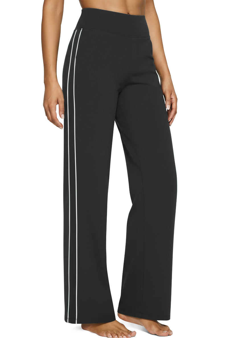 Aoysky Womens Black Wide Leg Yoga Pants