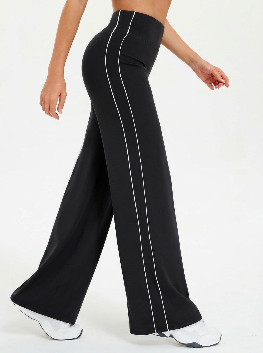 Aoysky Womens Black Wide Leg Yoga Pants