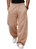Aoysky Mens Khaki Baggy Sweatpants