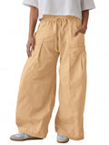 Aoysky Womens Khaki Cargo Pants