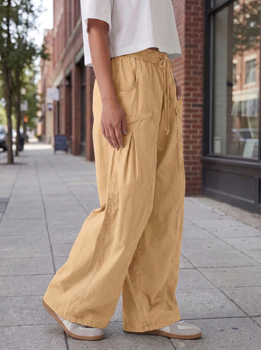 Aoysky Womens Khaki Cargo Pants