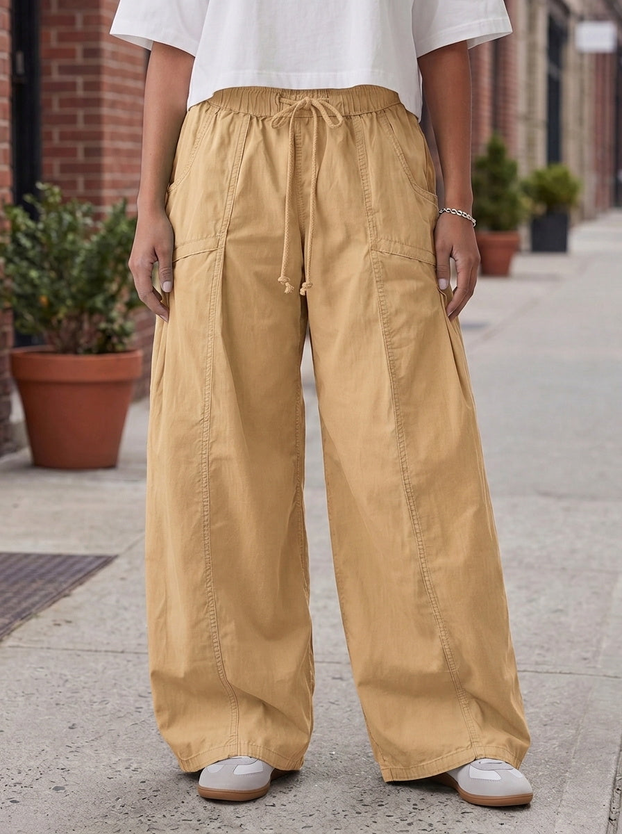 Aoysky Womens Khaki Cargo Pants