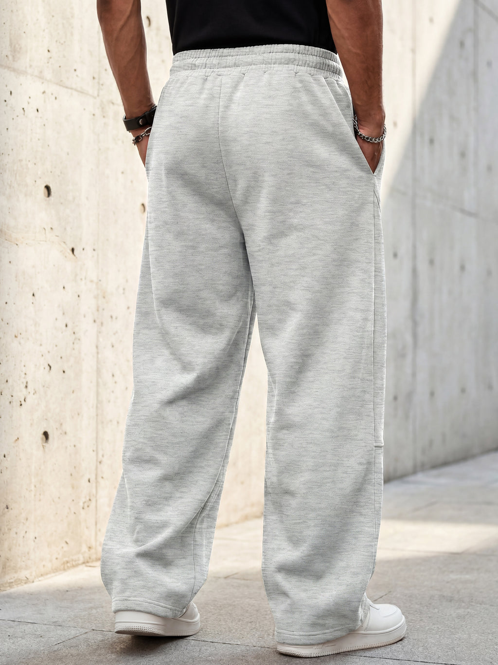 Aoysky Mens Grey Baggy Sweatpants