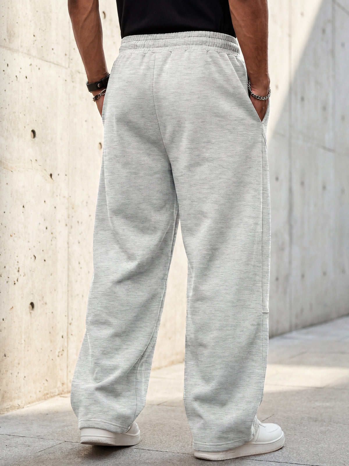 Aoysky Mens Grey Baggy Sweatpants