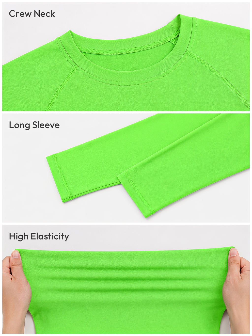 Aoysky Mens Green UV Athletic Shirt