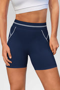 Aoysky Womens Dark Blue Buttery Soft Biker Shorts
