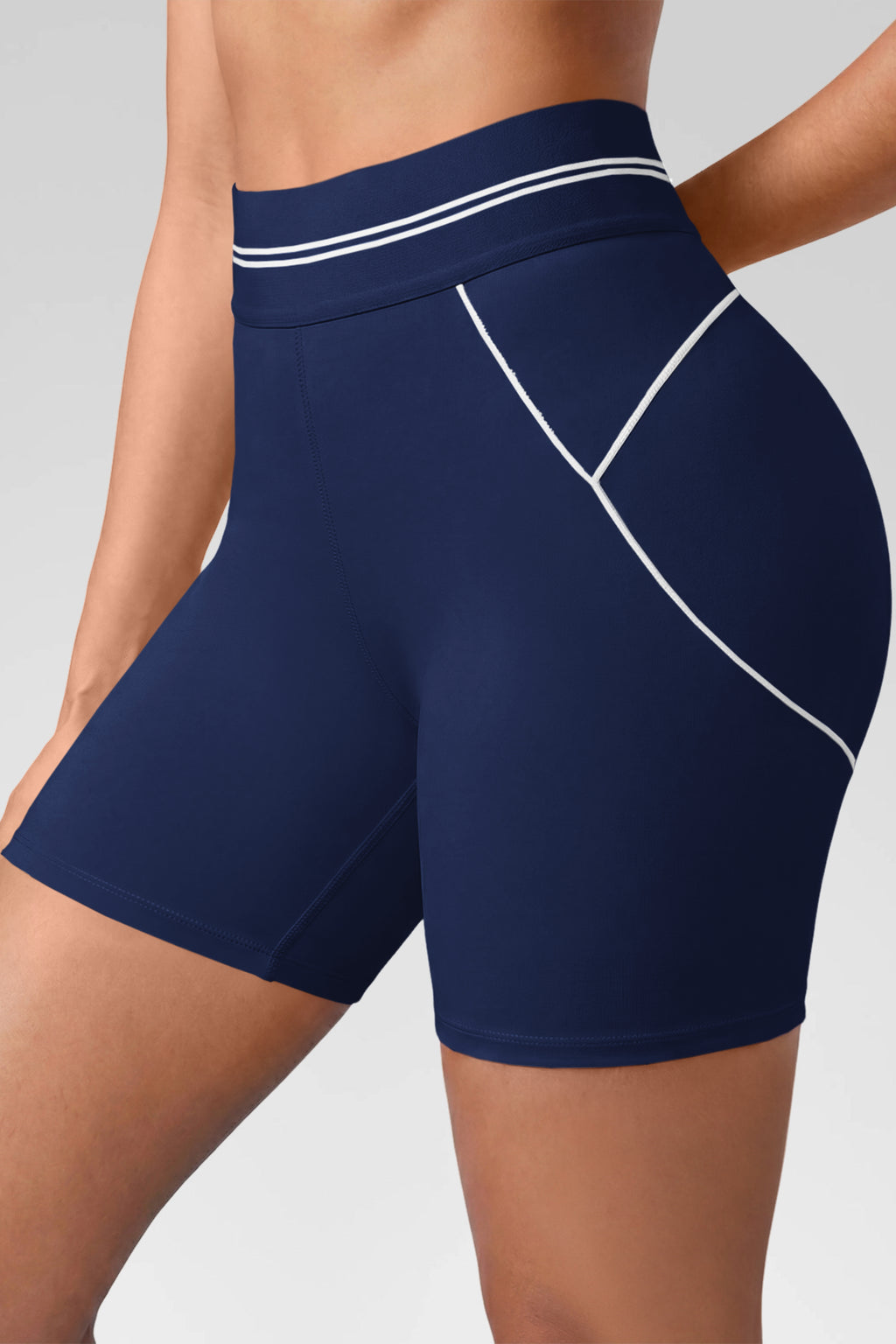 Aoysky Womens Dark Blue Buttery Soft Biker Shorts
